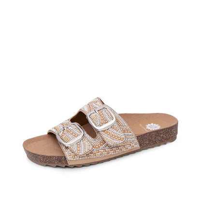 Yellow Box Footwear Trending | Hasina Slide Sandal - Natural
