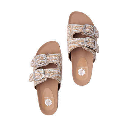 Yellow Box Footwear Trending | Hasina Slide Sandal - Natural