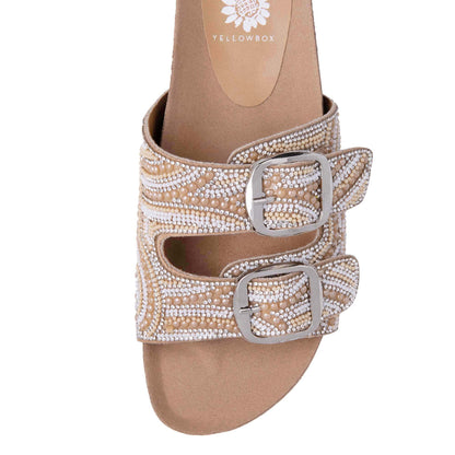 Yellow Box Footwear Trending | Hasina Slide Sandal - Natural