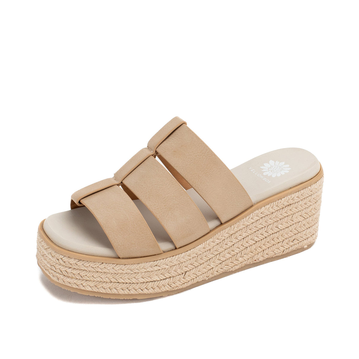 Yellow Box Footwear Exclusive | Joy Platform Wedge - Natural