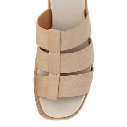 Yellow Box Footwear Exclusive | Joy Platform Wedge - Natural