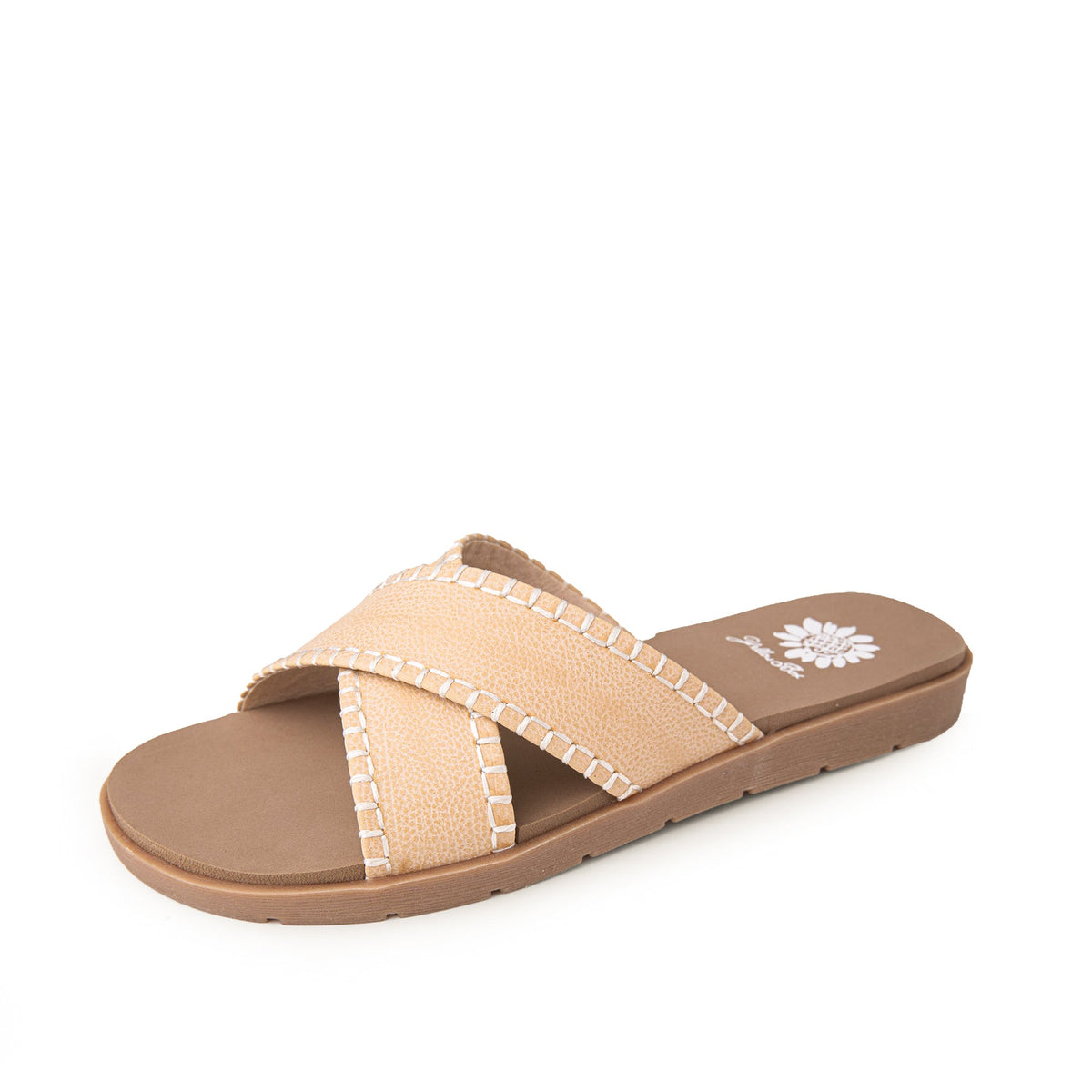 Yellow Box Footwear Quality | Fariel Slide Sandal - Natural