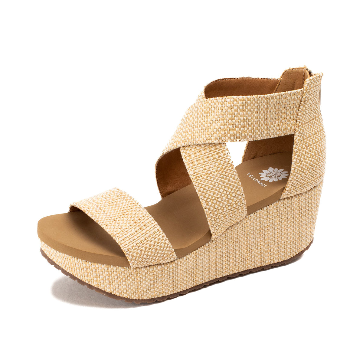 Yellow Box Footwear Deals | Bronwen Wedge Sandal - Natural