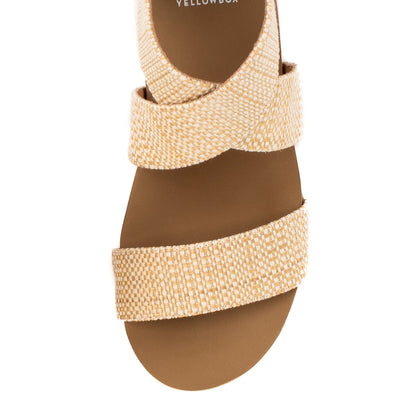 Yellow Box Footwear Deals | Bronwen Wedge Sandal - Natural