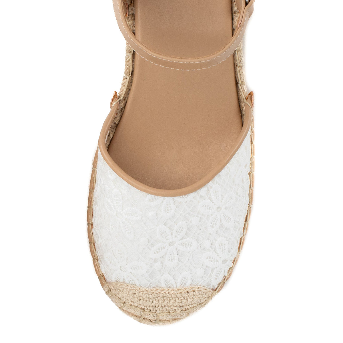 Yellow Box Footwear Top Pick | Einar Espadrille Wedge - White