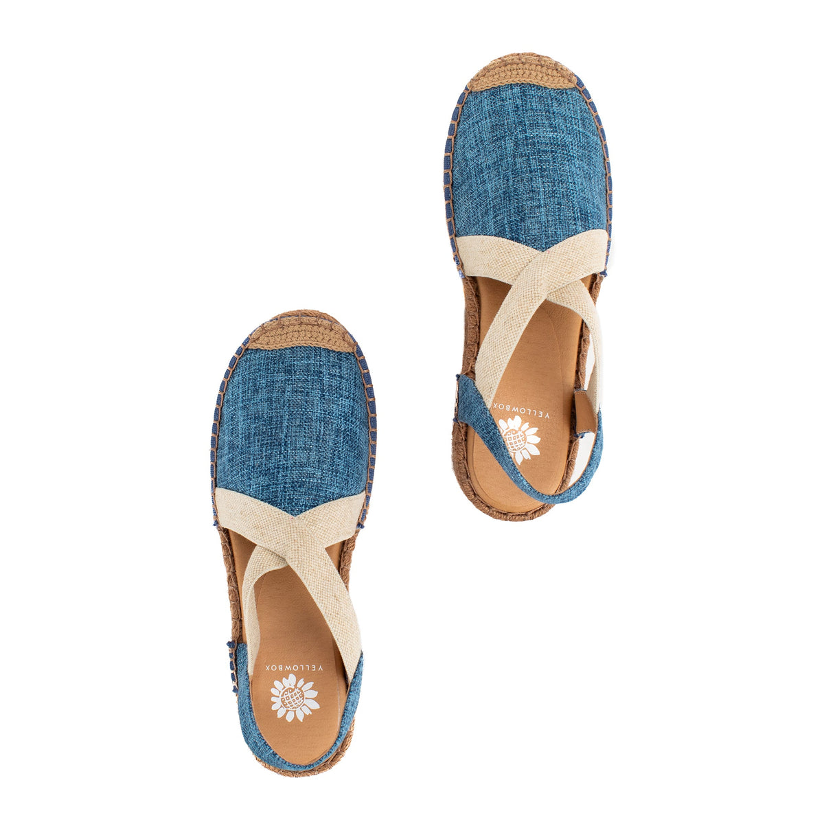 Yellow Box Footwear Trusted | Erica Espadrille Wedge - Denim