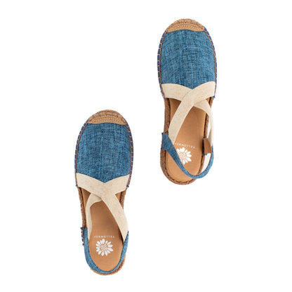 Yellow Box Footwear Trusted | Erica Espadrille Wedge - Denim