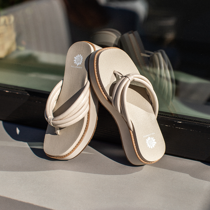 Yellow Box Footwear Customer Favorite | Hasani Flatform Sandal - Ivory