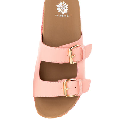 Yellow Box Footwear Top Pick | Bahia Flatform Sandal - Pink
