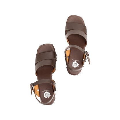 Yellow Box Footwear Latest | Orsha Platform Heel - Dark Brown