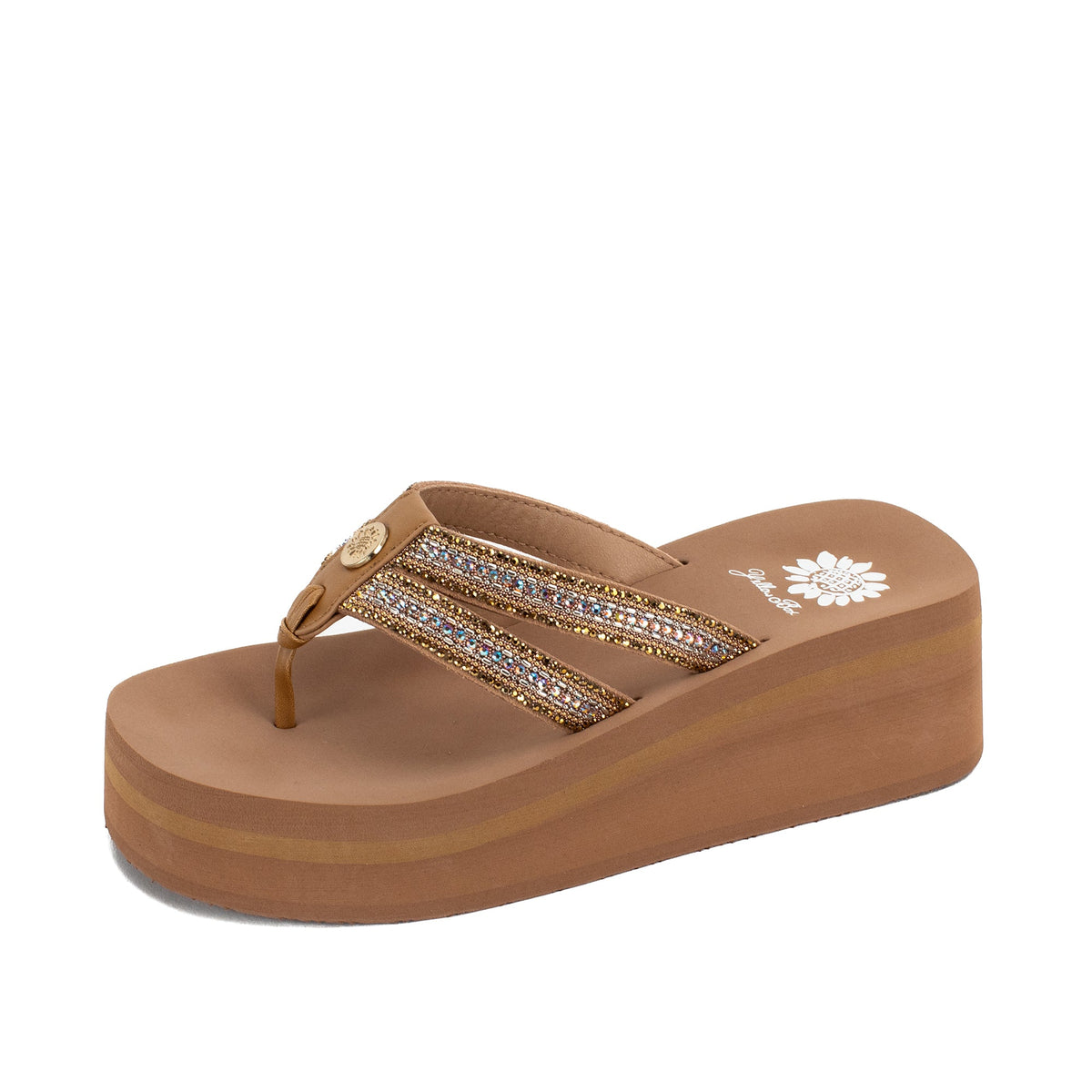 Yellow Box Footwear Popular | Krista Flatform Sandal - Tan
