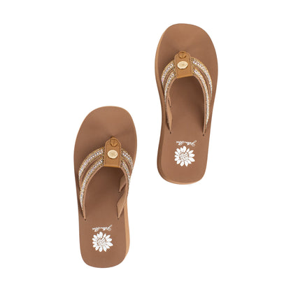 Yellow Box Footwear Popular | Krista Flatform Sandal - Tan