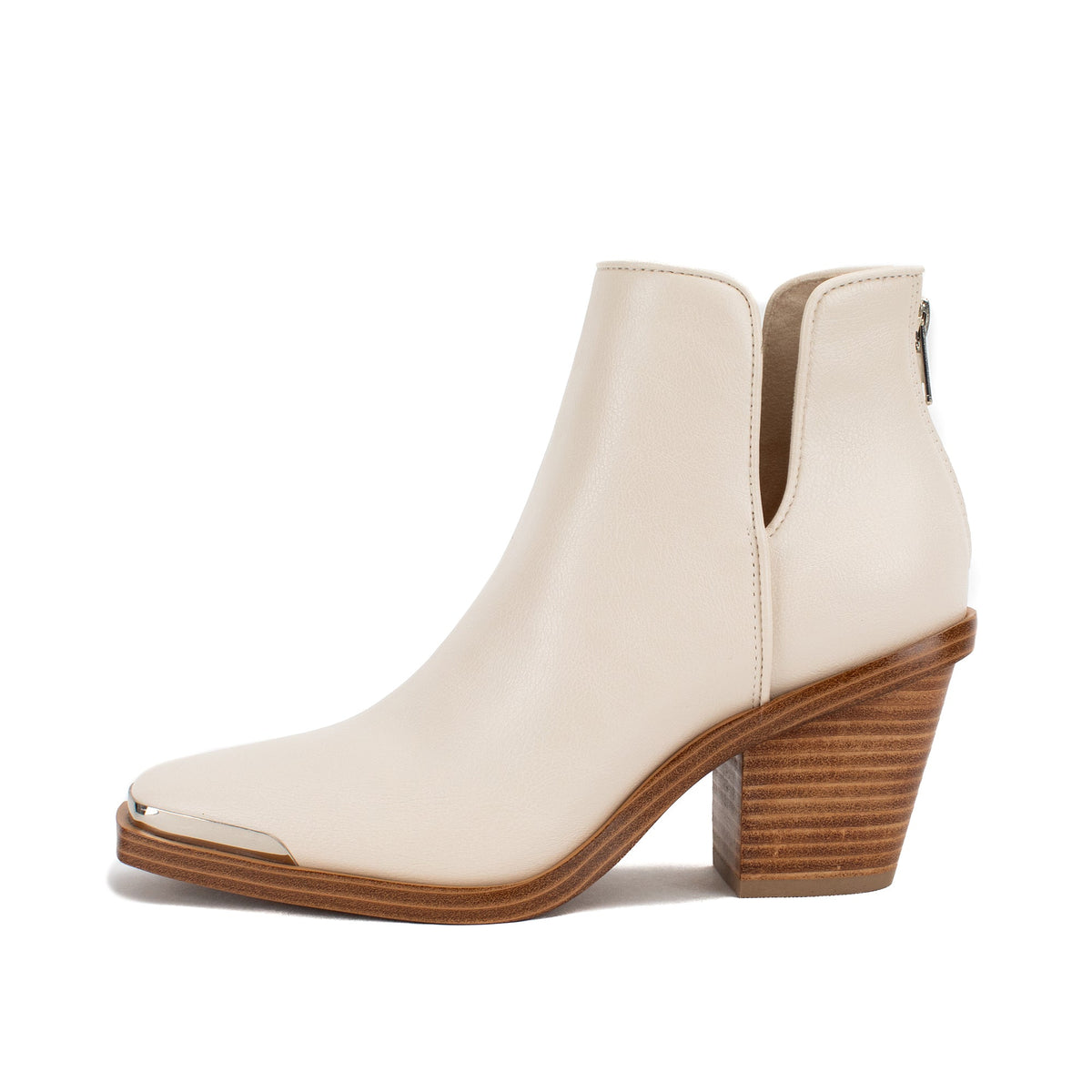 Yellow Box Footwear Premium | Valeska Cut-out Bootie - Ivory