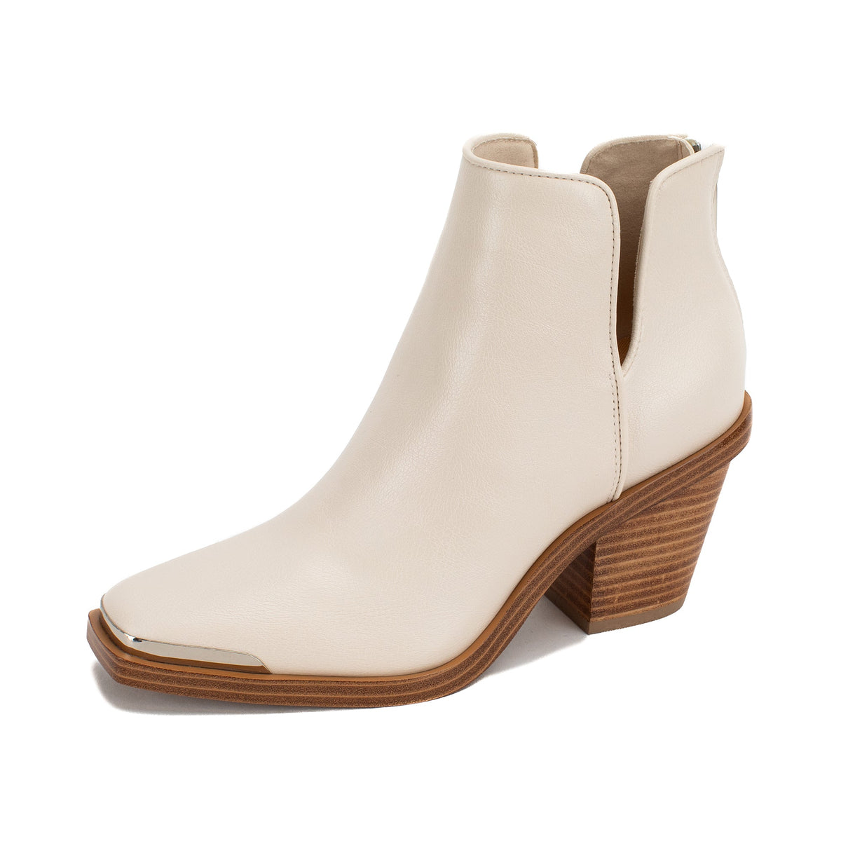 Yellow Box Footwear Premium | Valeska Cut-out Bootie - Ivory