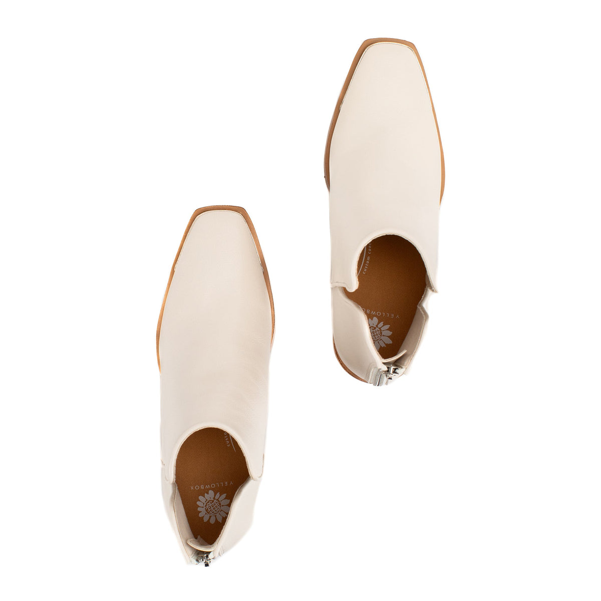 Yellow Box Footwear Premium | Valeska Cut-out Bootie - Ivory
