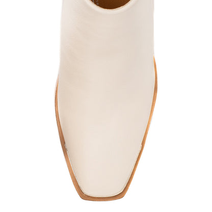 Yellow Box Footwear Premium | Valeska Cut-out Bootie - Ivory