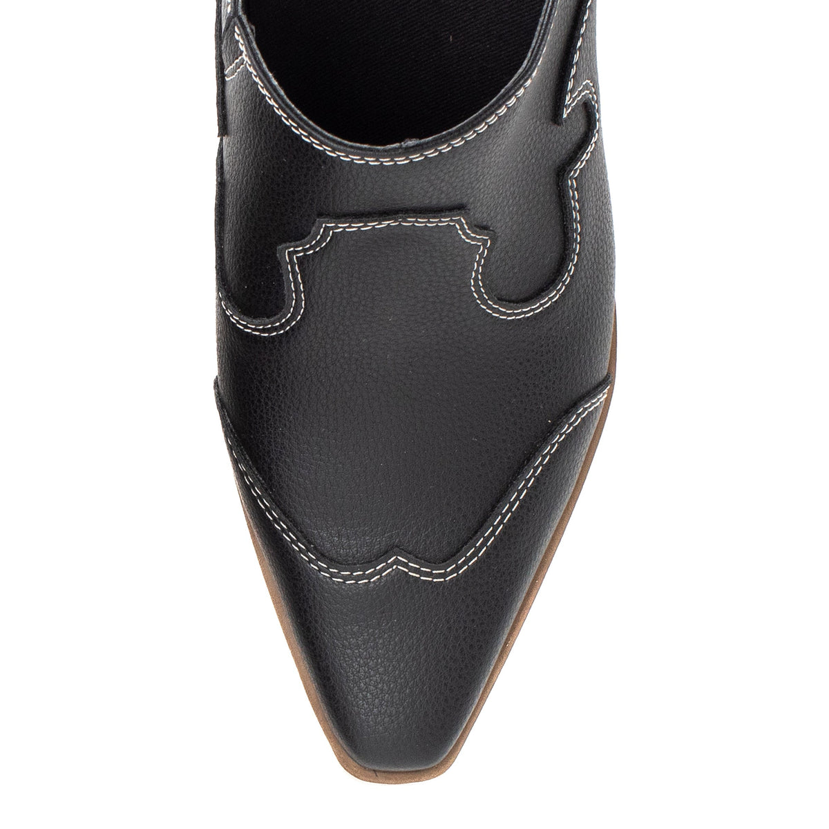 Yellow Box Footwear Best Price | Cyan Heeled Mule - Black