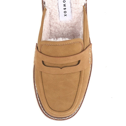 Yellow Box Footwear Trusted | Shareen Shearling Loafer Mule - Almond