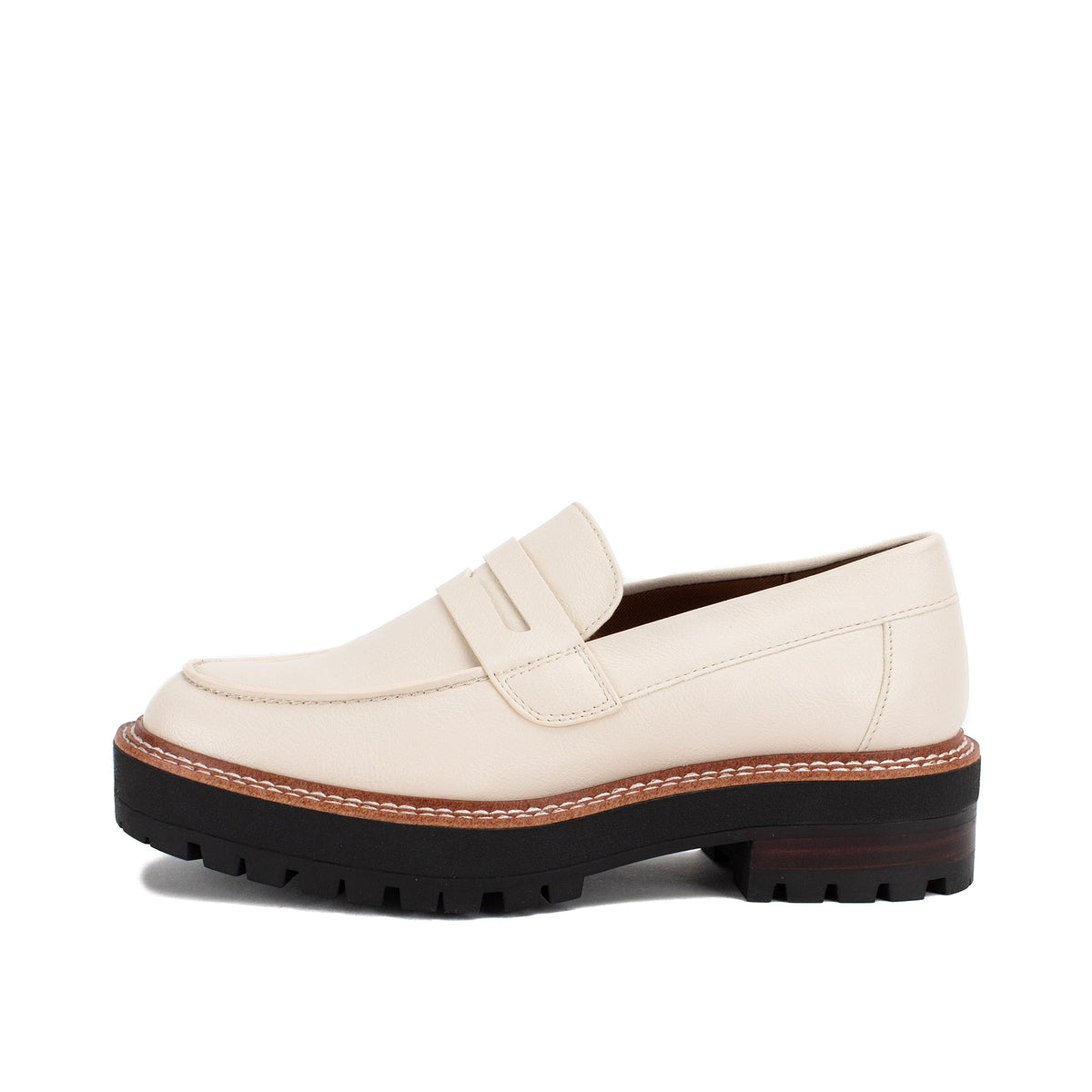 Yellow Box Footwear Exclusive | Sherry Lug Sole Loafer - Ivory