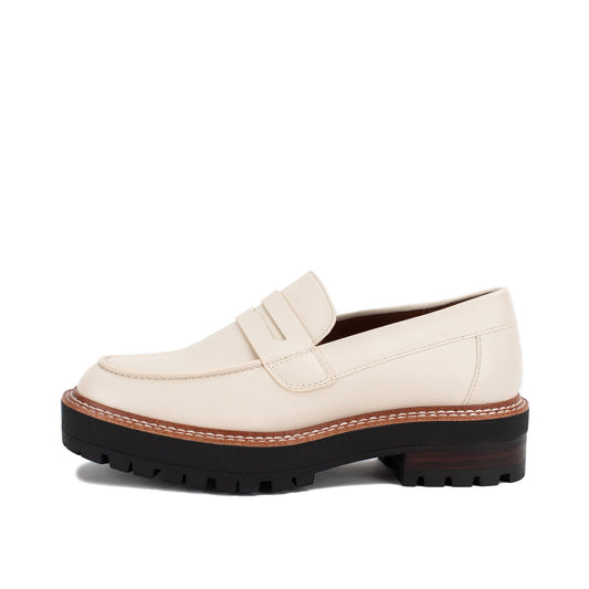 Yellow Box Footwear Exclusive | Sherry Lug Sole Loafer - Ivory