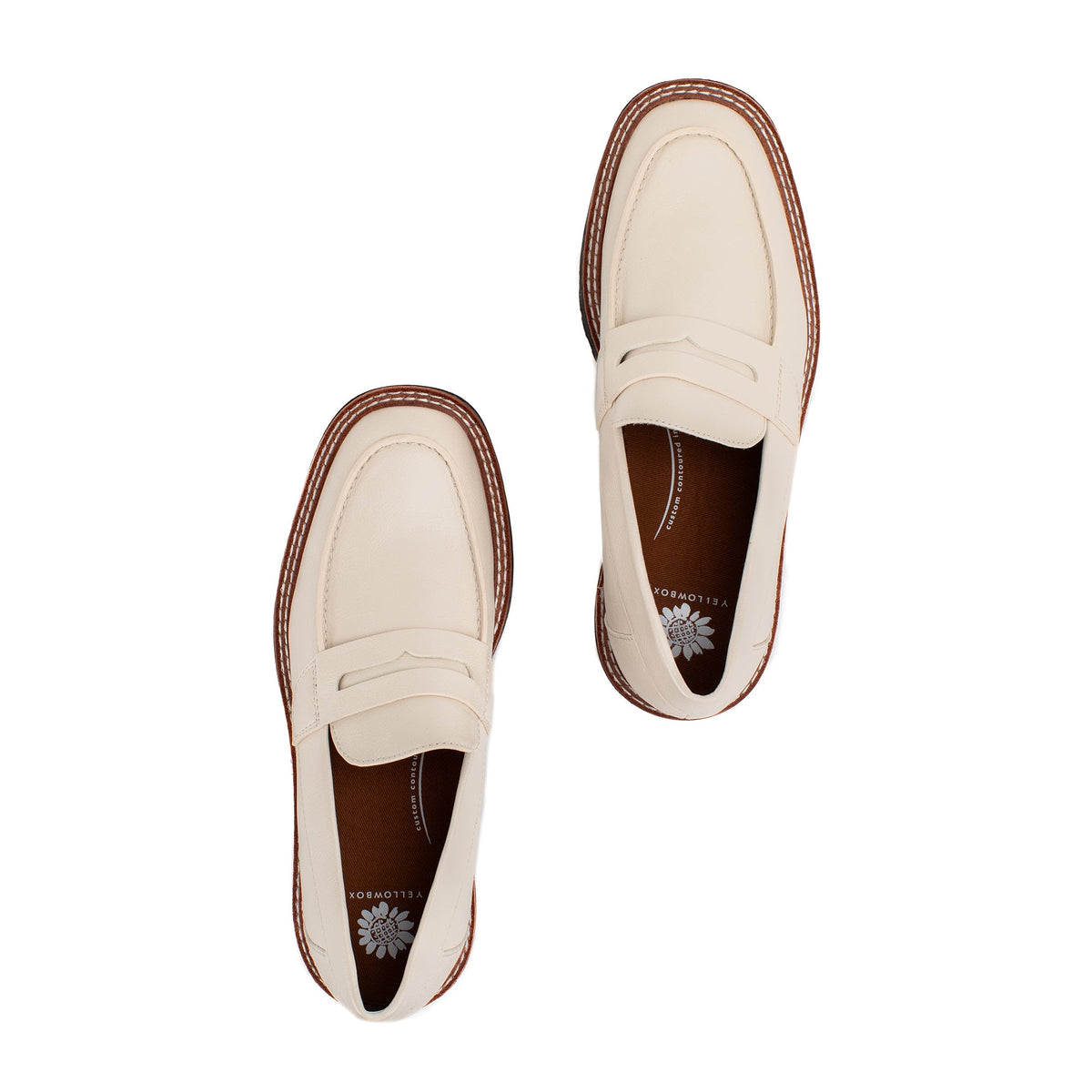 Yellow Box Footwear Exclusive | Sherry Lug Sole Loafer - Ivory