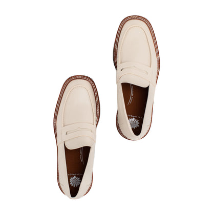 Yellow Box Footwear Exclusive | Sherry Lug Sole Loafer - Ivory