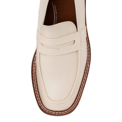 Yellow Box Footwear Exclusive | Sherry Lug Sole Loafer - Ivory