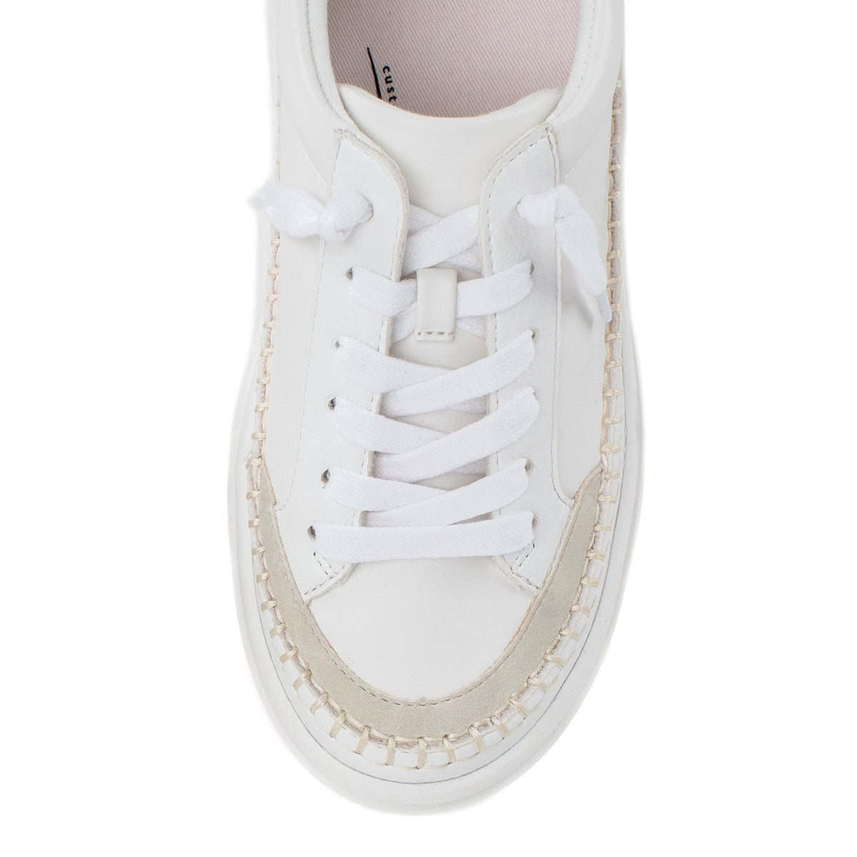 Yellow Box Footwear Premium | Eloise Flatform Sneaker - White