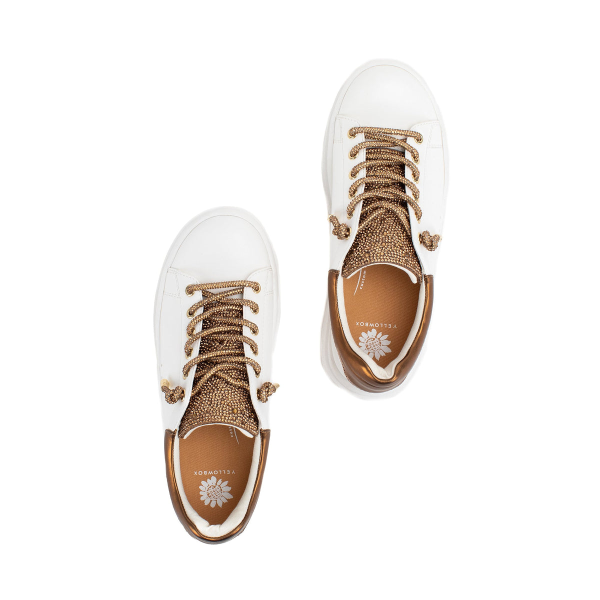 Yellow Box Footwear Best Price | Earl Rhinestone Sneaker - Bronze