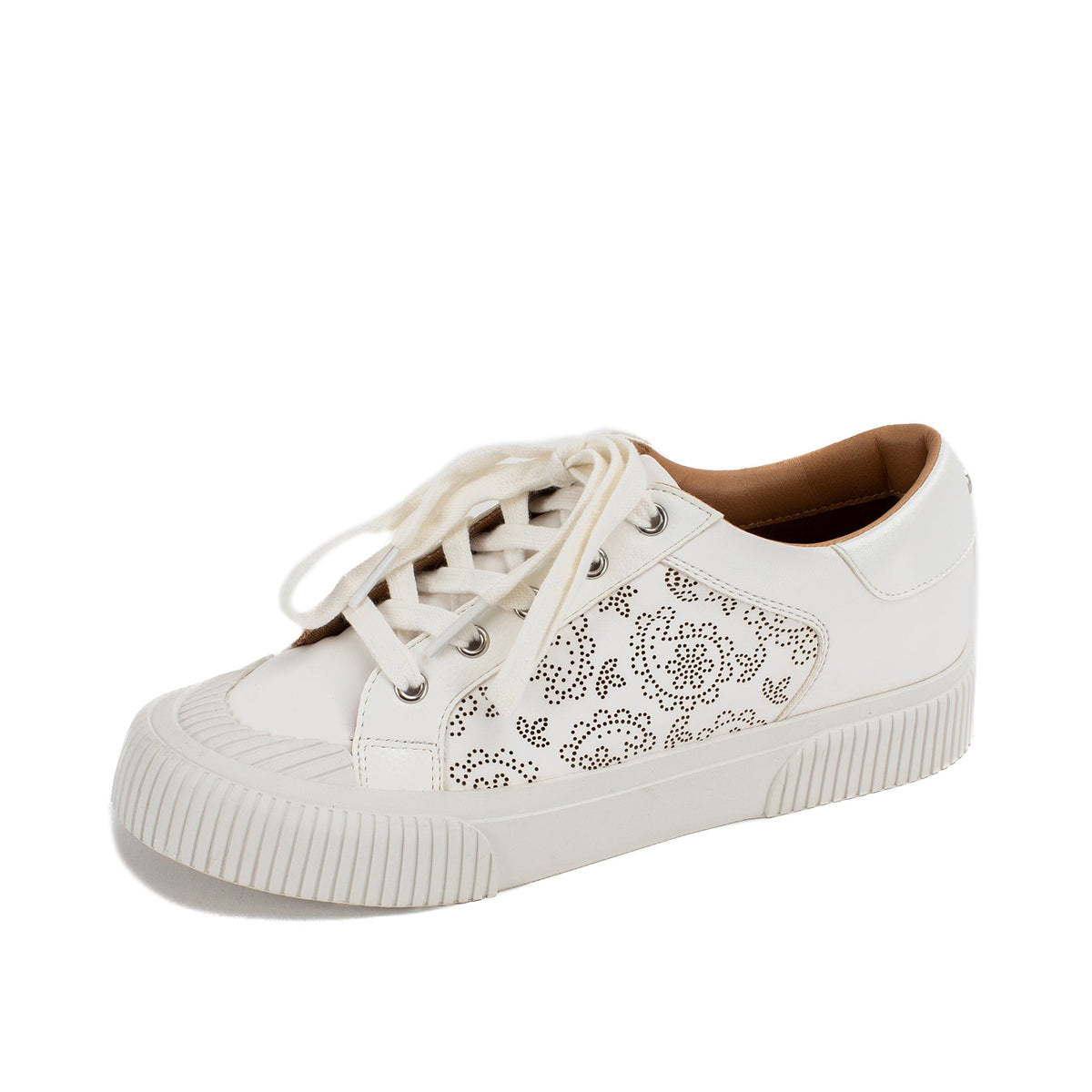 Yellow Box Footwear Premium | Gallen Lace-up Sneaker - White