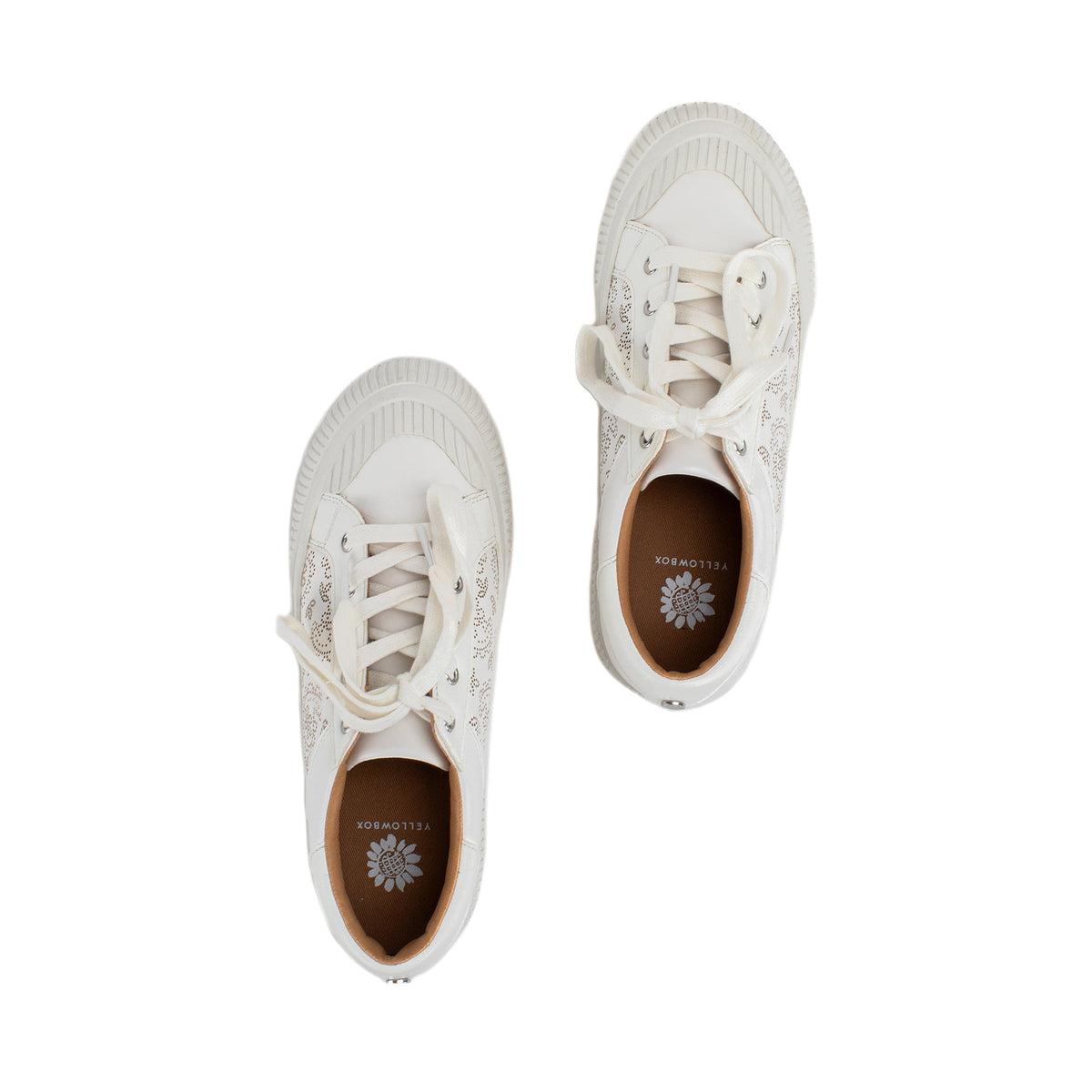 Yellow Box Footwear Premium | Gallen Lace-up Sneaker - White