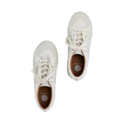 Yellow Box Footwear Premium | Gallen Lace-up Sneaker - White