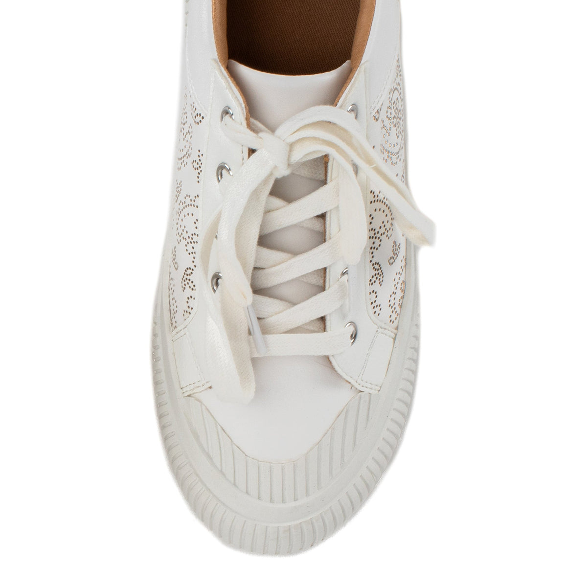 Yellow Box Footwear Premium | Gallen Lace-up Sneaker - White
