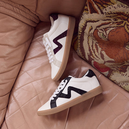 Yellow Box Footwear Featured | Ziti Crystal Sneaker - Burgundy