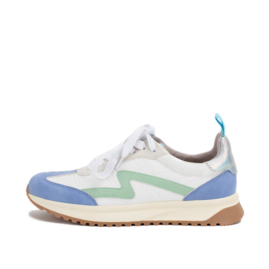 Yellow Box Footwear New | Ratna Lace-up Trainer - Blue Multi