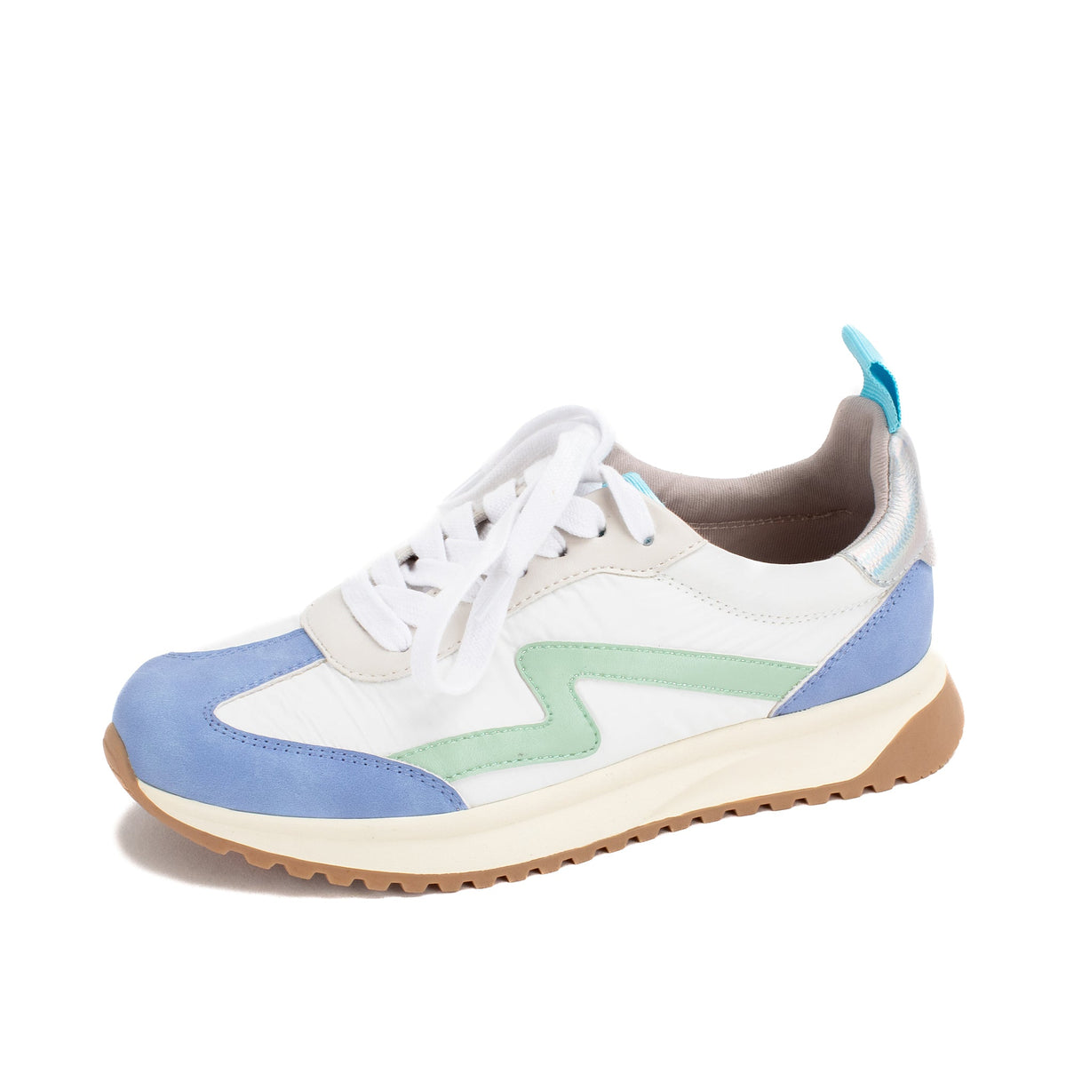 Yellow Box Footwear New | Ratna Lace-up Trainer - Blue Multi