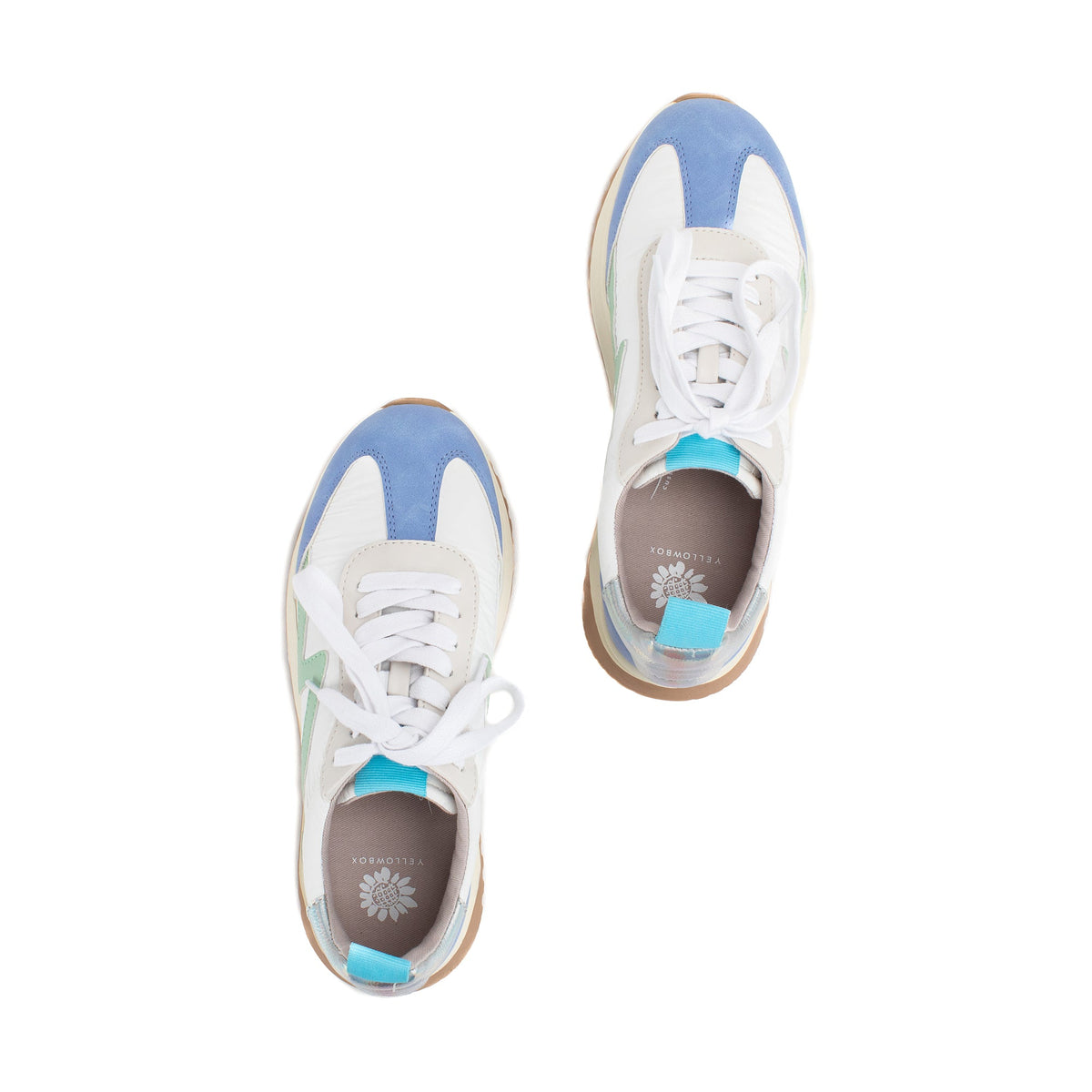 Yellow Box Footwear New | Ratna Lace-up Trainer - Blue Multi