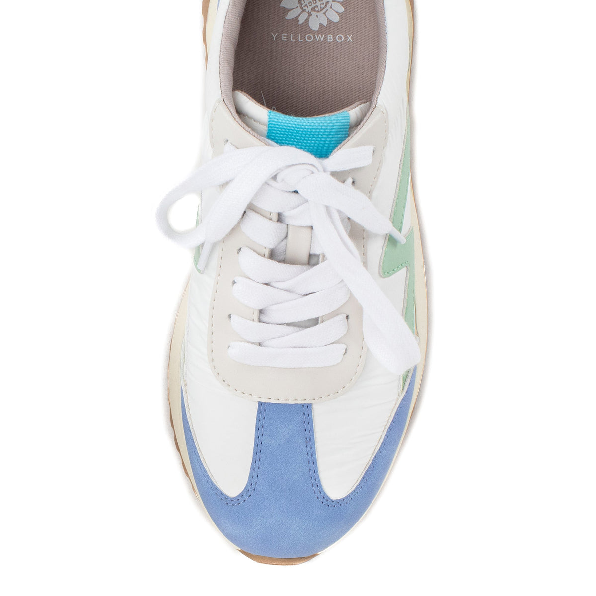 Yellow Box Footwear New | Ratna Lace-up Trainer - Blue Multi