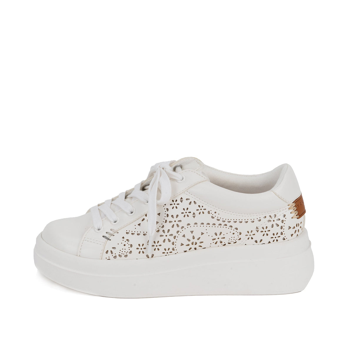 Yellow Box Footwear Discount | Everlie Flatform Sneaker - White
