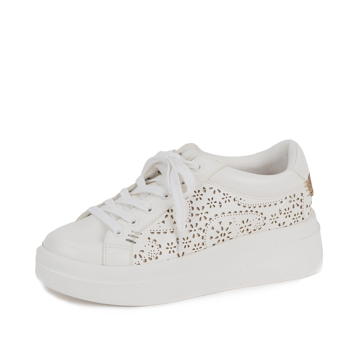 Yellow Box Footwear Discount | Everlie Flatform Sneaker - White