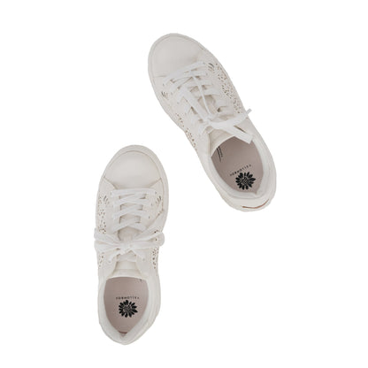 Yellow Box Footwear Discount | Everlie Flatform Sneaker - White