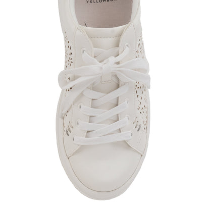 Yellow Box Footwear Discount | Everlie Flatform Sneaker - White
