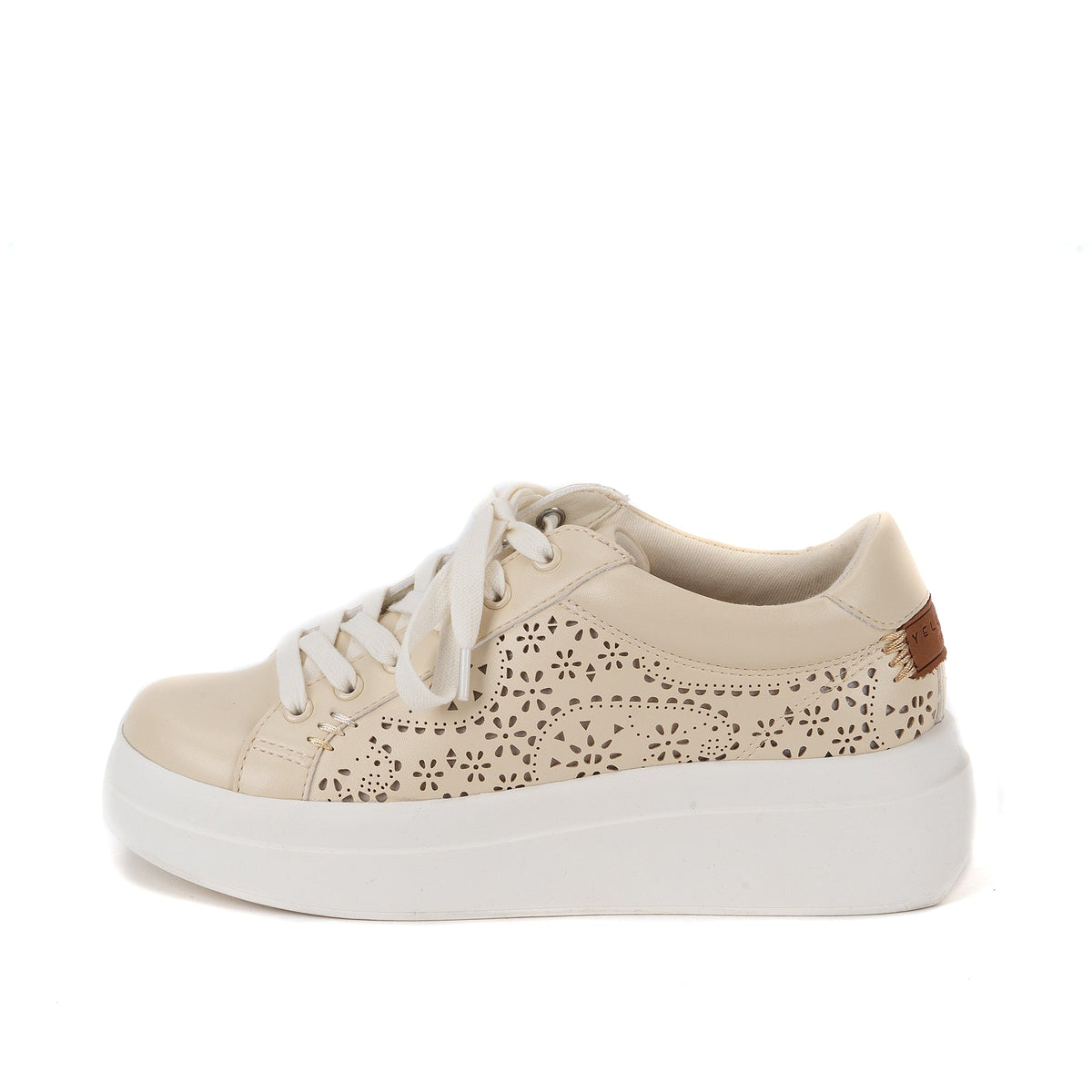 Yellow Box Footwear Discount | Everlie Flatform Sneaker - White