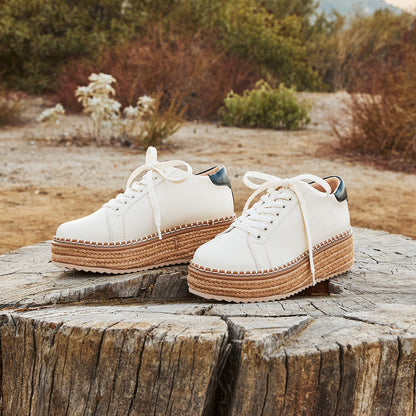Yellow Box Footwear Signature | Misty Espadrille Sneaker - Ivory