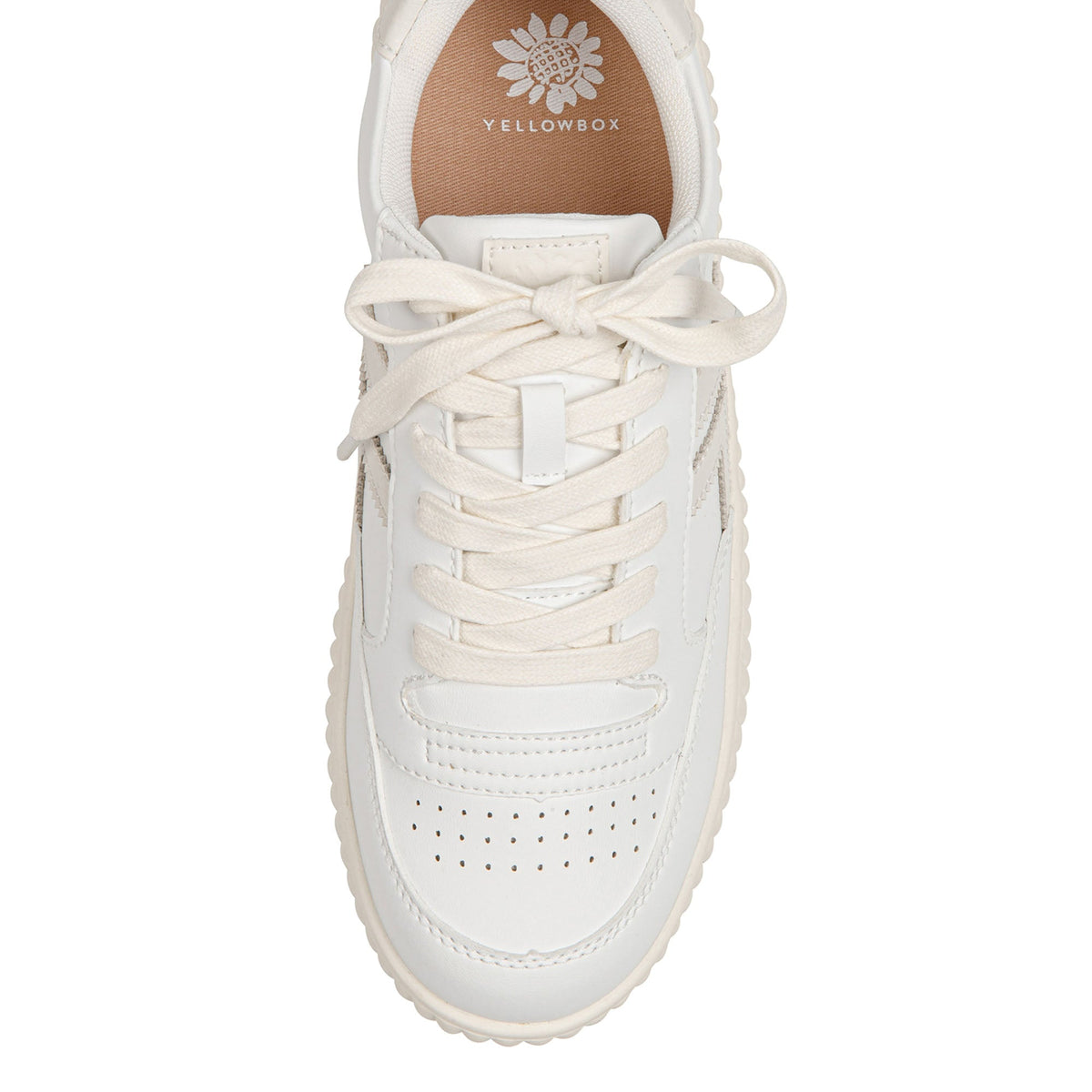 Yellow Box Footwear Smart Buy | Miles Court Sneaker - White