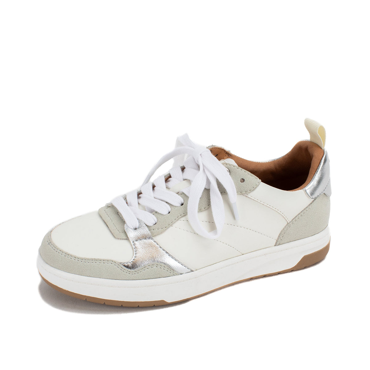 Yellow Box Footwear Signature | Nayari Court Sneaker - White