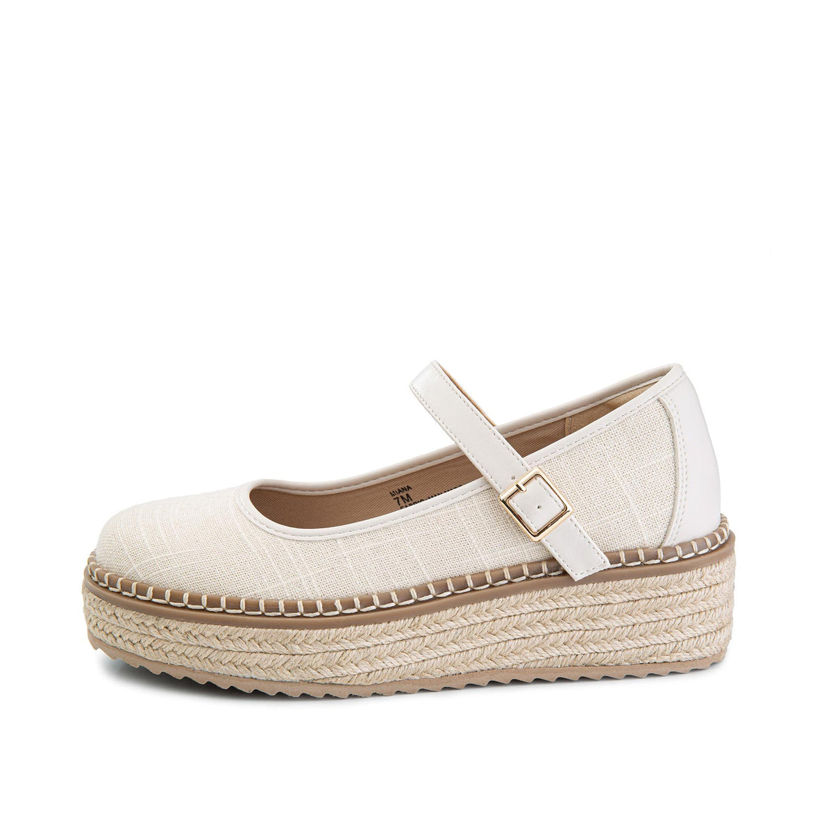 Yellow Box Footwear Quality | Miana Maryjane Espadrille - Cream