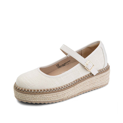 Yellow Box Footwear Quality | Miana Maryjane Espadrille - Cream
