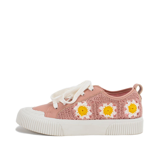 Yellow Box Footwear Everyday | Ginnie Crochet Sneaker - Blush