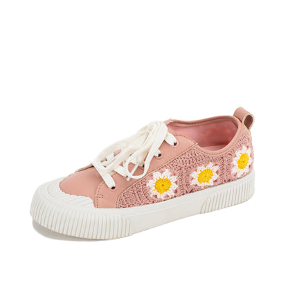 Yellow Box Footwear Everyday | Ginnie Crochet Sneaker - Blush